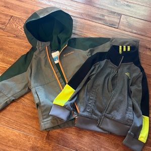 Boys size 2T jacket bundle. Columbia and Adidas
